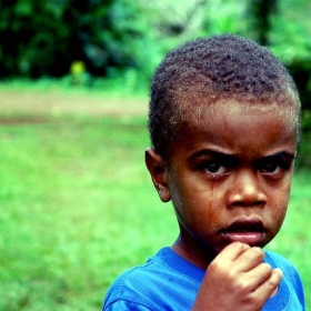 Ben Crying, Raviravi, Fiji, Summer 2006 - Alex Kehr