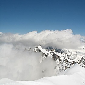 Mont Blanc Massif, Aiguille du Midi, French Alps, Chamonix, France - nikoretro