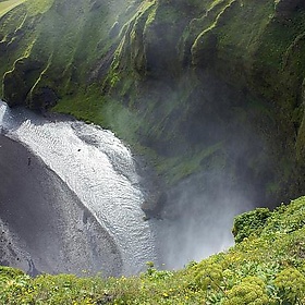 Looking down from Skógafoss - Matito