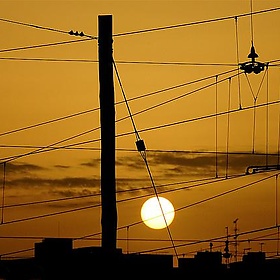 Railway sunset - pedrosimoes7