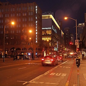 San Francisco by Night: Mission Street - Franco Folini