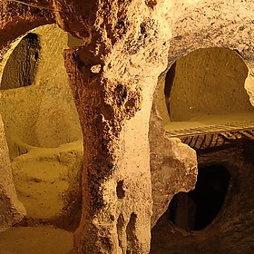 Passageway in the underground city of Kaymakli, Cappodocia, Turkey - Alaskan Dude