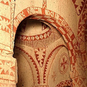 This is over 1,000 years old - artwork in the vaults of the Chapel of St. Barbara, Goreme,Turkey - Alaskan Dude