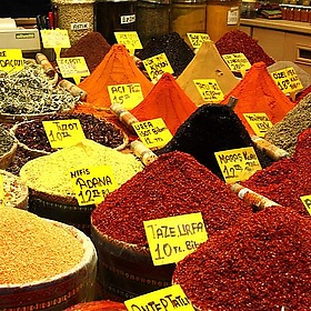 Mounds and heaps of spices in the Spice Market, Istanbul, Turkey - Alaskan Dude