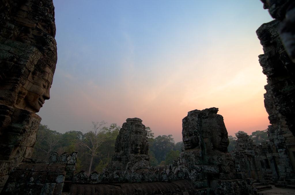 ... and a slightly wider perspective as the sun sets
