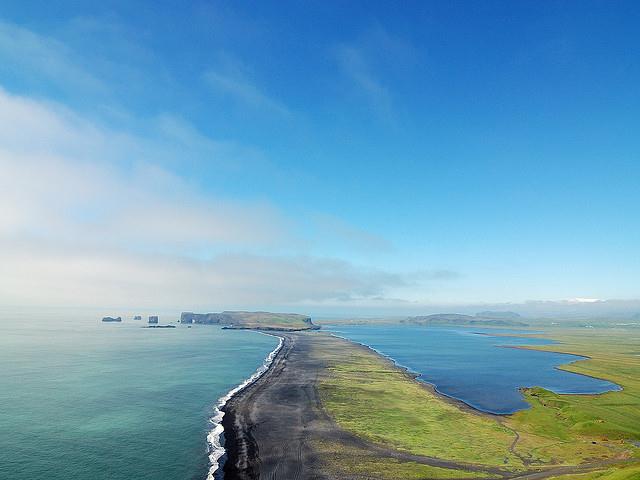 view over dyrhólaey