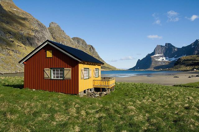Lofoten - Kjerkflorden Bunesfjorden Vinstad