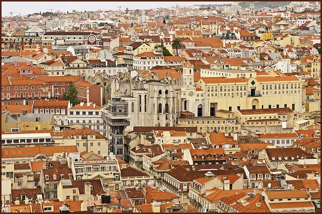 The rooftops of Lisbon