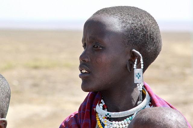 Masai Girl in Serengeti