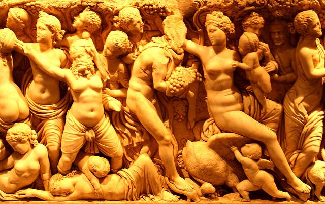 Ancient statue at the Antalya Archaeology Museum, Izmir, Turkey